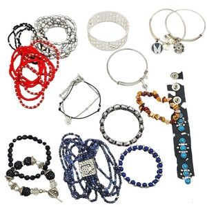 Bracelet Assortment Multicolor Beaded Stretch‎ Bracelets & Bangles.